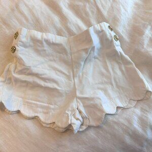 Janie and Jack Nautical White Girl Shorts